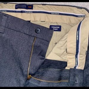 Mens dark grey Dockers casual pants